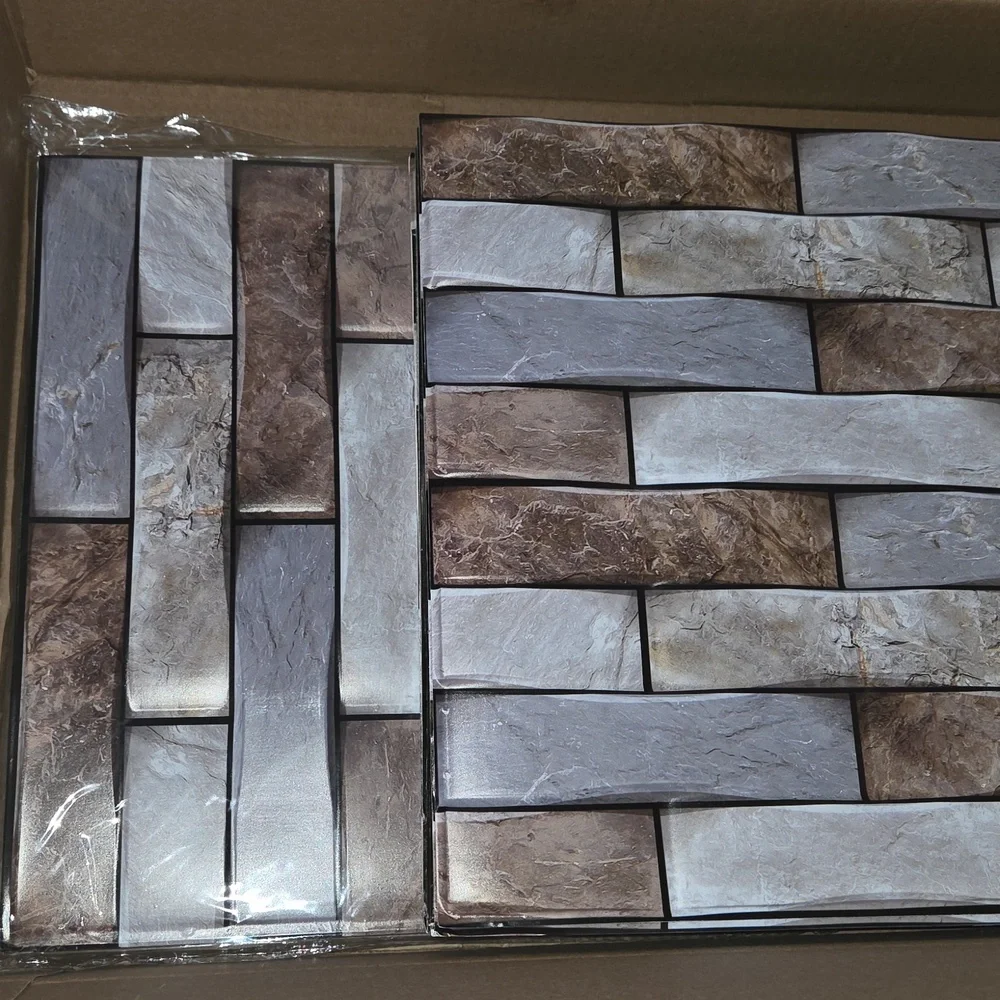 Wall Tiles: 3D Plastic Vinyl Decals